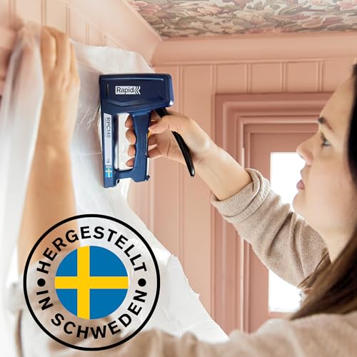 Rapid Handtacker RPC140 für Holz und Folien - leichter auszulösen - für Klammern Typ 140 bis 16mm - Made in Sweden