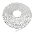 Instatrim 1/2 Inch (Covers 1/4" Gap) Flexible, Self-Adhesive, Caulk and Trim Strips for Floors, Ceilings, Countertops and More (White, 50 ft Long, 1 Pack)