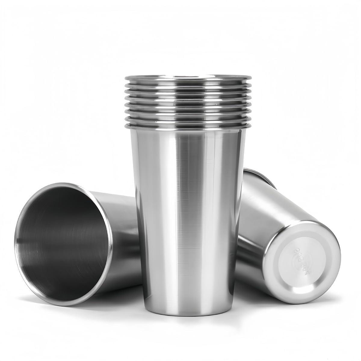 Tasses en acier inoxydable incassables de 450ml, verres de rechange durables