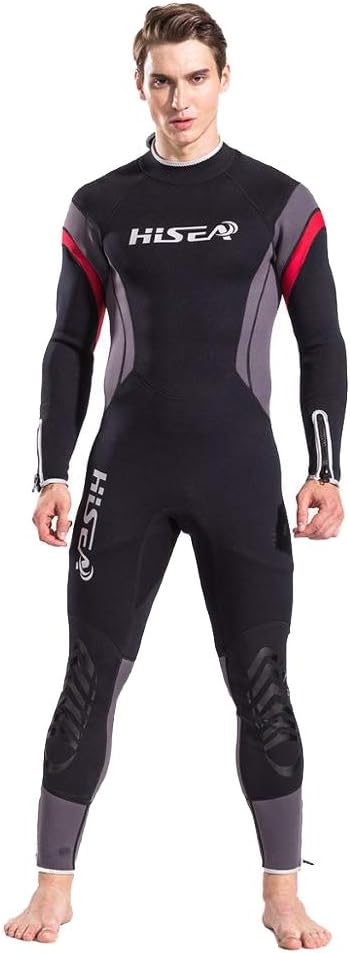 Men's Full Wetsuit 3mm Neoprene One-Piece Diving Suit Scuba Dive Surfing Snorkeling Spearfishing 3XL Plus Size