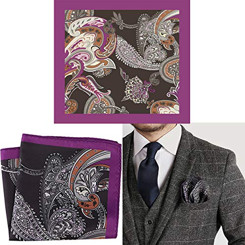 Classic Mens Pocket Square Wedding Handkerchief 9 Piece Gift Set #TOP2