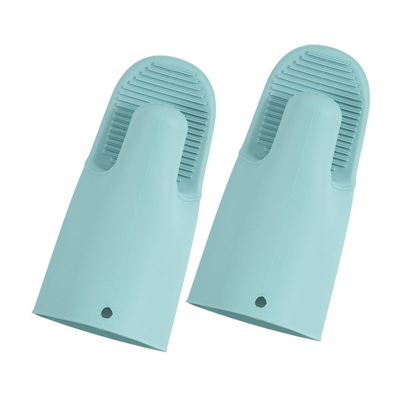 Guantes de Horno de Silicona Antideslizantes y Resistentes al Calor para Cocina Mitones Gruesos para Hornear de Fáciles de Limpiar y Colgar Protección Antiquemaduras Segura