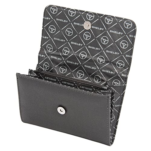 Buckle-Down Fold Over Wallet Rectangle PU-Shelby Cobra Logo Metal Emblem, 6.5" x 4.5"4