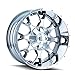 Mayhem Warrior Alloy Wheel/Rim Chrome Size 20x9 INCH Bolt Pattern 8X180 Offset 18 Center BORE 124.1 (Priced Individually) Center CAPS Included, Lug Nuts NOT Included