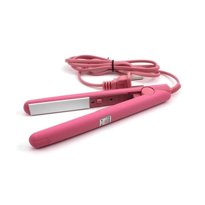 Nirvani Mini Hair Straightener For Home Use Instant Heat Styling Brush Motor Styling Tool For Women GIrls (Multicolour)