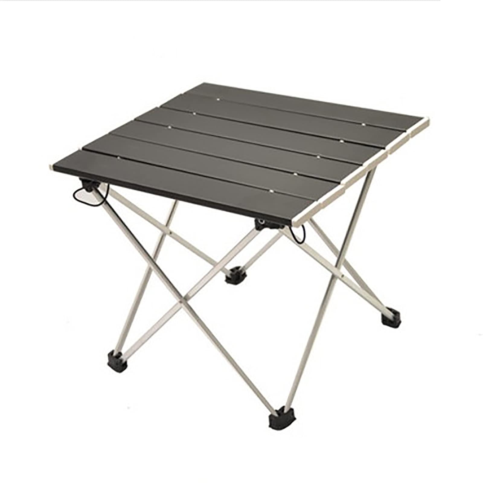 Table de camping pliante gain de place noire table basse solide 15 kg