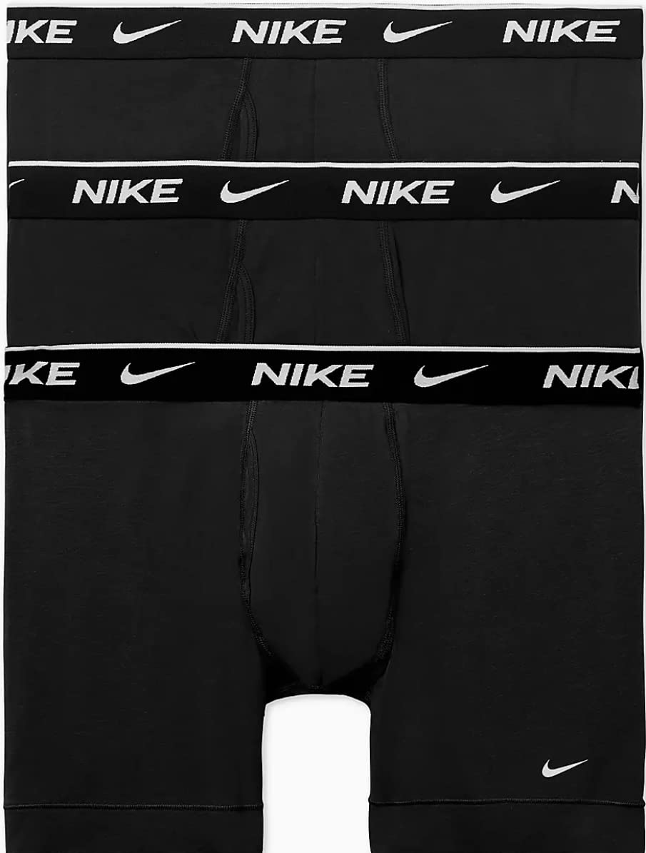 Nikemens Nike Men's Essential Cotton Stretch W/Fly Boxer Brief 3pk Underwear Boxer Briefs