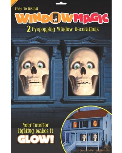 Amscan International Decorating Window Magic Skull
