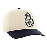 Icon Sports 2026 Real Madrid Officially Licensed Soccer Cap - Cream Color with Navy Blue Logo