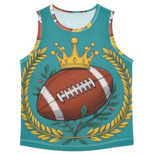 Boys' Tank Top Shirt Football Leaf Crow Sleeveless T-Shirts