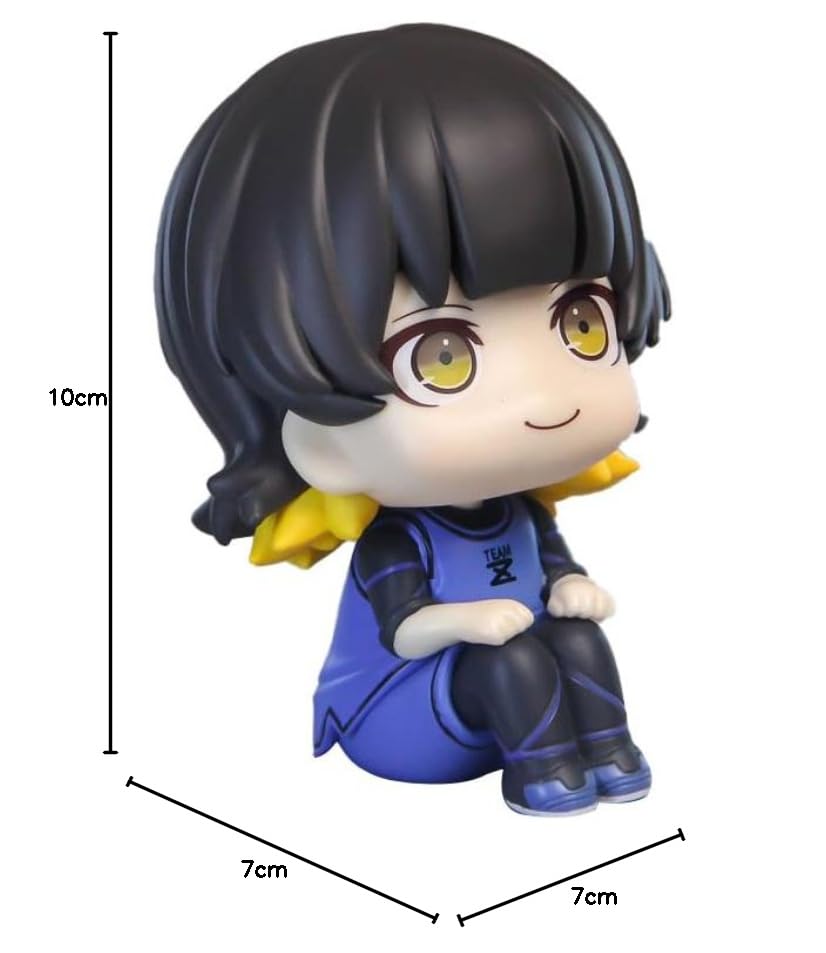 Niebieskie figurki z zamkiem, Isagi Yoichi figurka anime statuetki PCW Bachira Meguru Anime figurka akcji 10 cm