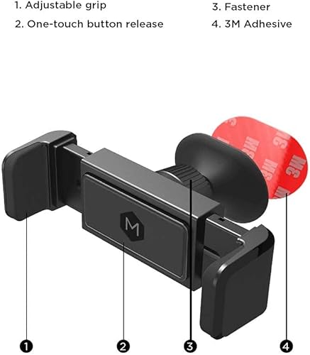 Miniatura 7 de Simpl Grip - Soporte para teléfono para salpicadero, soporte de agarre rápido de un solo toque compatible con iPhone 12-17 y iPhone Air y