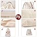 OurWarm 2PCS Large Christmas Gifts Bags, Canvas Blank Storage Bags with Drawstring for Christmas Holiday Party Decorations, 28 x 20 Inch