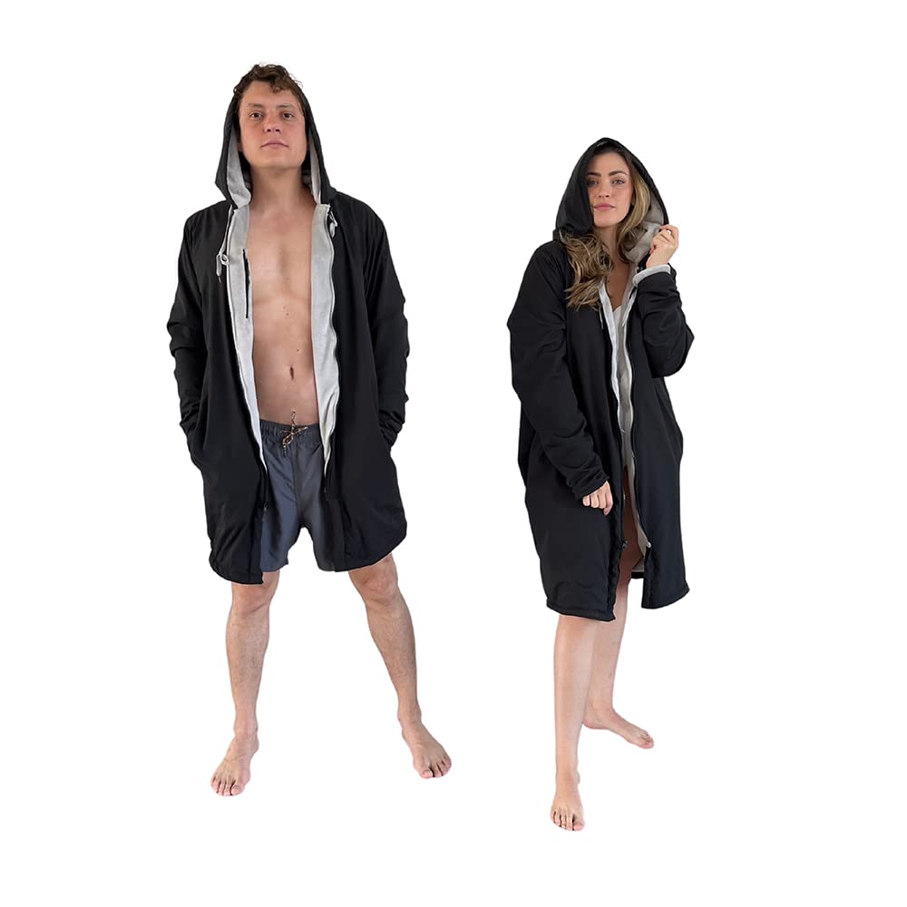 MACAR Waterproof Swim Parka with Fleece Lining – Ideal for Poolside & Outdoor Activities