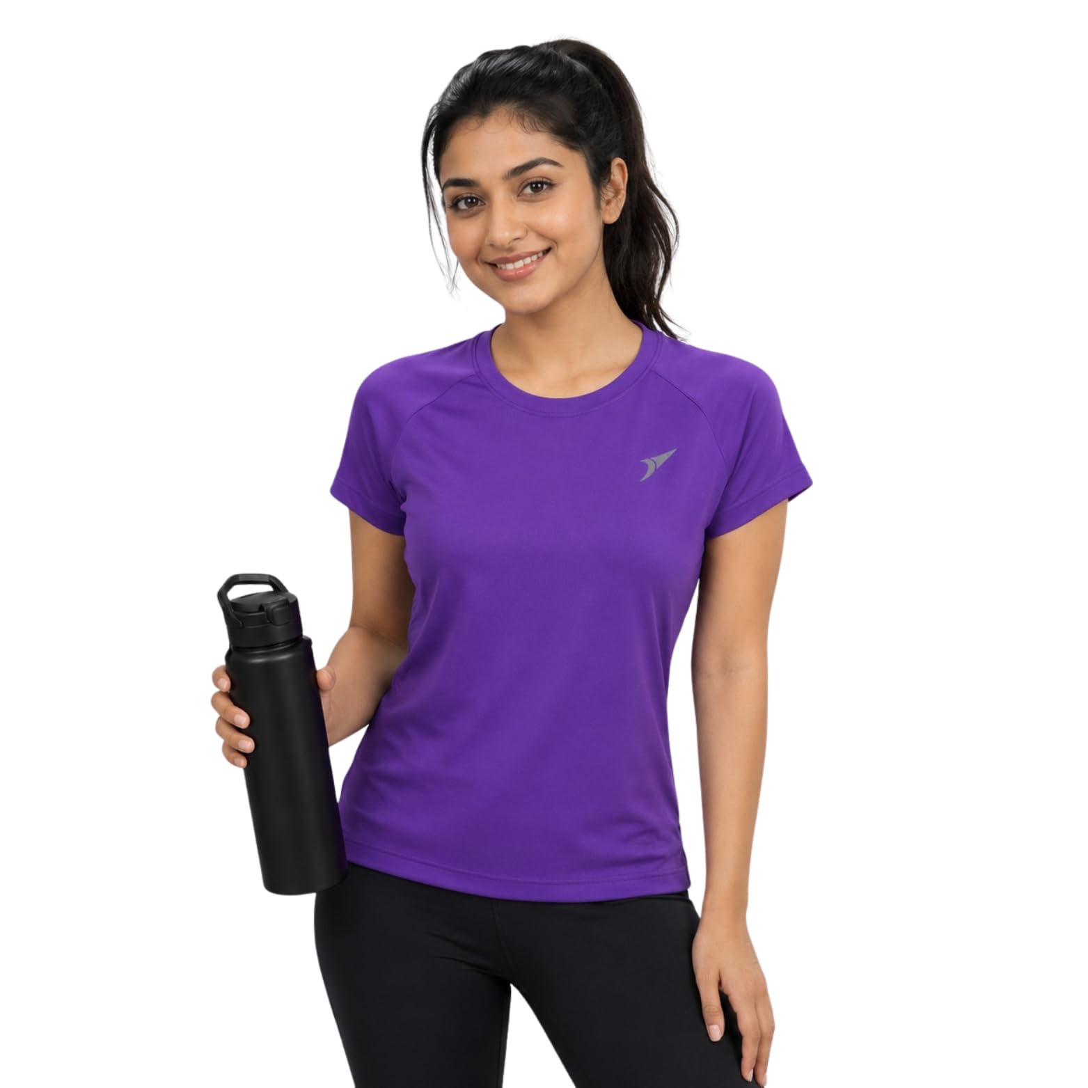 Gym T-Shirt for Women | Quick Dry Sports & Workout T-Shirt | Moisture Wicking Athletic Running Tee | Breathable Lightweight Activewear for Gym, Yoga, Training, Walking & Casual Wear |-image-47