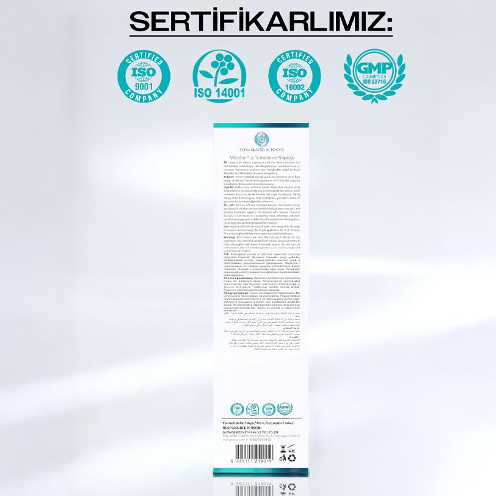 Glowise Micellar Yüz Temizleme Köpüğü 150 ml