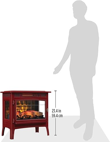 Miniatura 14 de duraflame Estufa Calentador de Chimenea Eléctrica Independiente con Efecto de Llama 3D para 1,000 Pies Cuadrados Canela