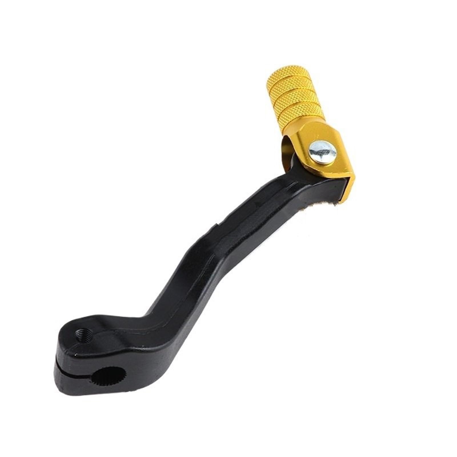 Hsyduhae Black-Gold Motorbike Brake Levers Fit For Kayo Universal Cnc Aluminum Folding Gear Shift Lever For 110Cc-250Cc Quad Atv Motocross Enduro Dirt Bike(Black-Gold)