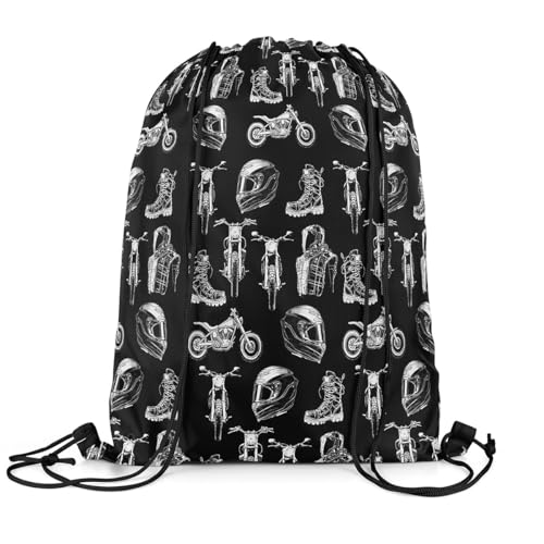 Feelyou Dirt Bike Drawstring Backpack 13
