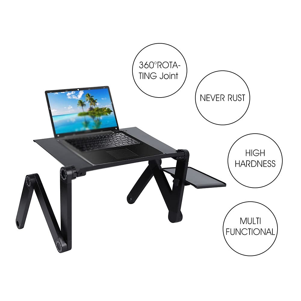 Staffa in lega di alluminio portatile portatile per computer portatile regolabile, staffa desktop notebook ergonomico