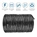 RVV Wire Cable Extension Cord Copper Wire 3 Conductor Standard 18awg Electric Cores 100ft Length Black (100ft 3core Blackwire)