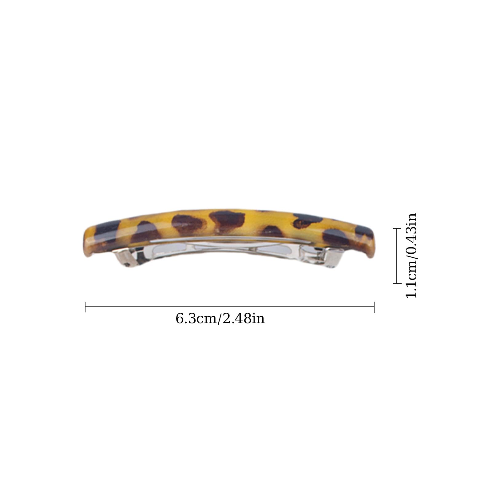 8 Pack 6.5 cm Assorted Colours French Hair Clips for Women & Girls, Stylish Volume Clips - Image 2