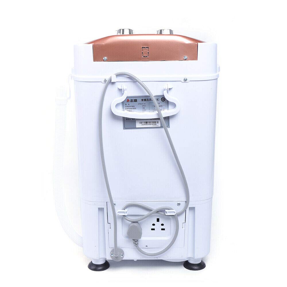 6kg Mini Lavadora, Escurridor de Lavandería, Lavadora Portátil, Centrifugadora de Camping, Lavadora Móvil, Lavadora de Viaje con Tirachinas