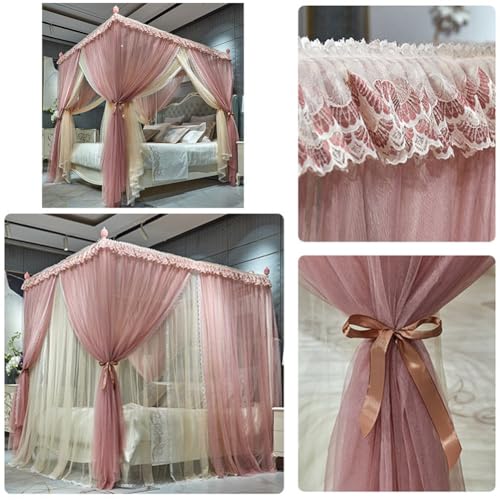 Rideau de lit princesse confortable double couche contre les courants d'air - 3