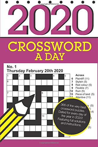 Crossword A Day 2020 366 Dated Crossword Puzzles Amazon co uk Media Clarity 