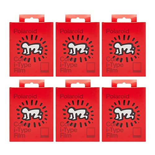Polaroid Originals Now i-Type Color Instant Film (Keith Haring Edition, 6-Pack) Bundle (6 Items)