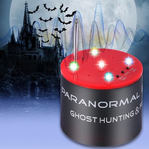 Image of Ghost Hunting Equipment - EMF Ghost Detector with 5 Adjustable Sensitivity Levels, 360 Paranormal Equipment Detection & Temperature Deviation Alerts for Professional Ghost Investigations