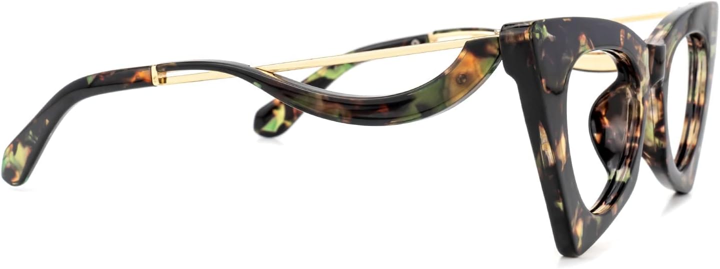 VOOGLAM Cat Eye Blue Light Blocking Glasses for Women Anti UV Eyestrain Eyewear with Stylish Frame Tiny