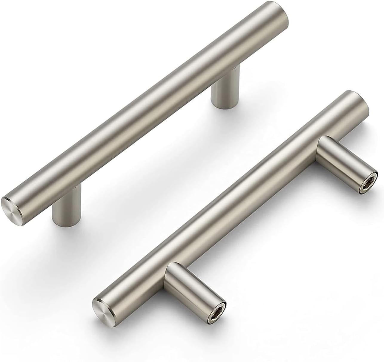 Brushed Nickel Stainless Steel Cabinet Bar Pulls with Mounting Hardware