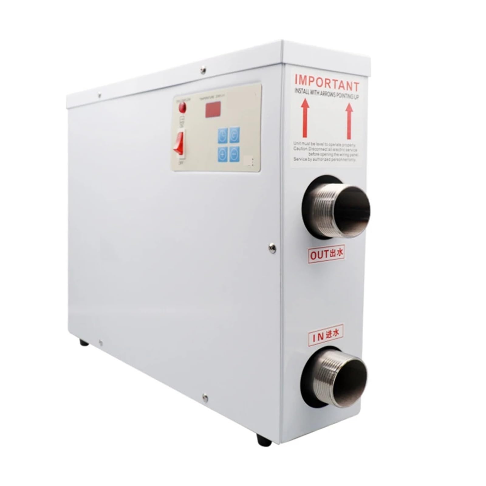 Calentador de piscina eléctrico de 220/380V calentador de piscina SPA pantalla táctil calentador de termostato inteligente piscina(15KW,380V)