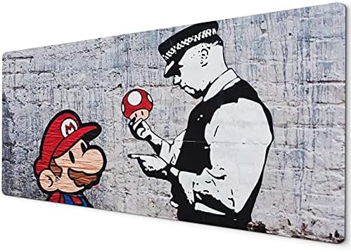 Large Mouse Mat | XXL Mouse Pad | Desk Mat Large | Large Mouse Mat Gaming | Full Desk Mouse Mat | Gaming Mouse Pad Large | 900 x 400 Mouse Mat | Black White Grey
