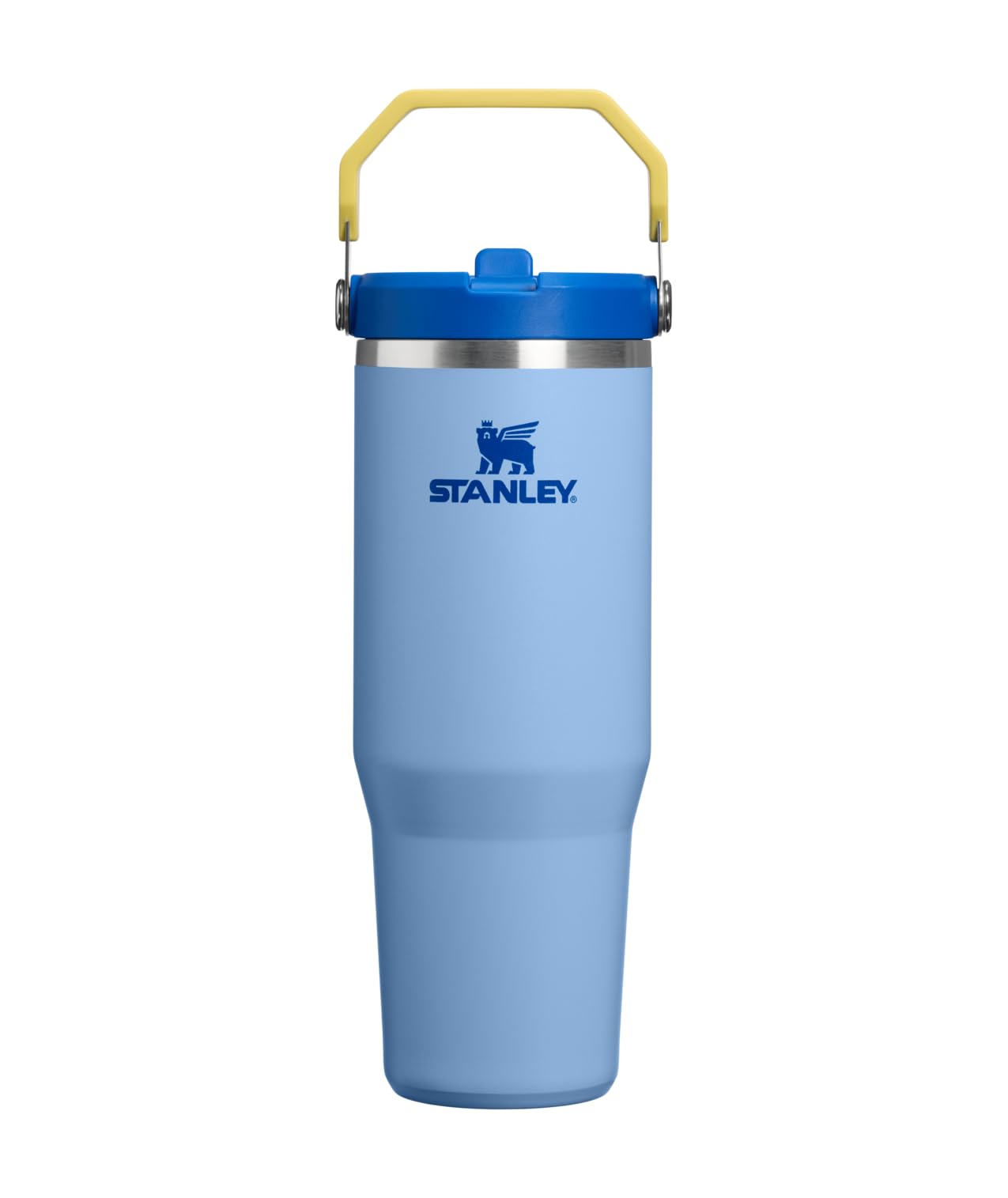 STANLEY IceFlow 2.0 Flip Straw Tumbler, 30 oz, Cornflower Admiral Blue | Easy Carry Handle | Twist On Lid and Flip Up Straw | Leak Resistant Water Bottle | Insulated Stainless Steel | BPA-Free