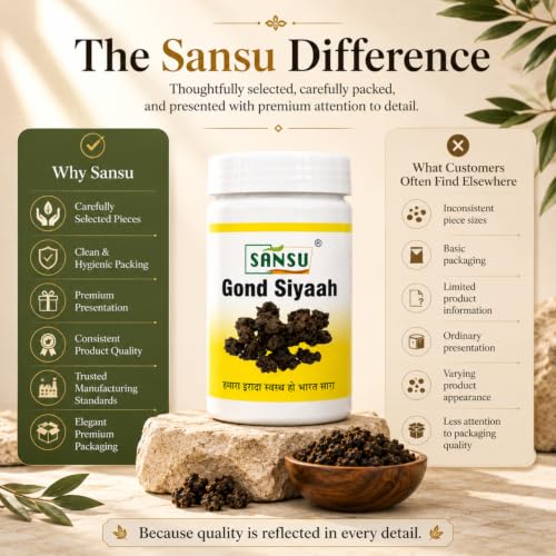 Image of SANSU Gond siyah - Kala Gond (100 GM) (Pack of 2)