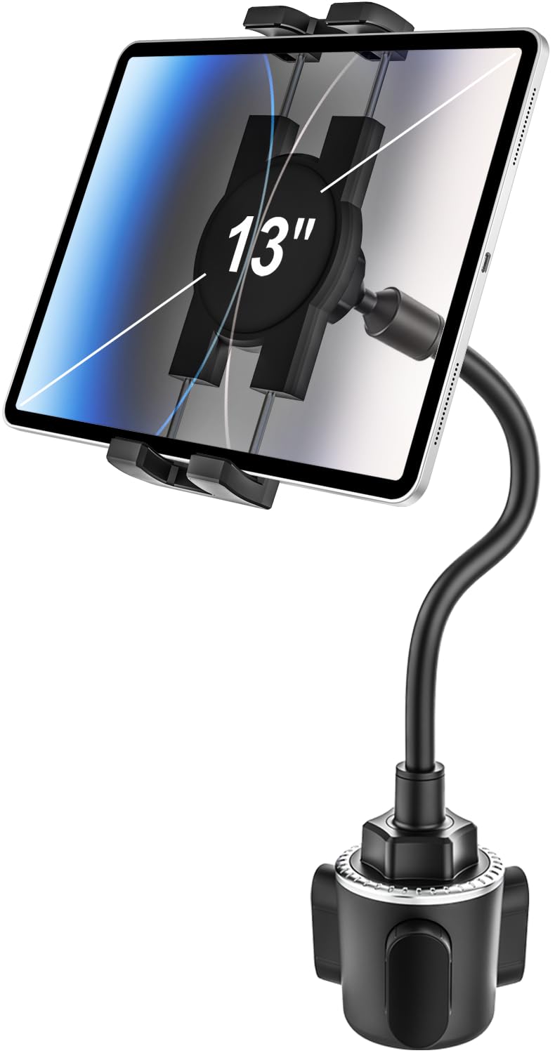 woleyi Car Cup Holder Tablet Mount, Adjustable 10.5