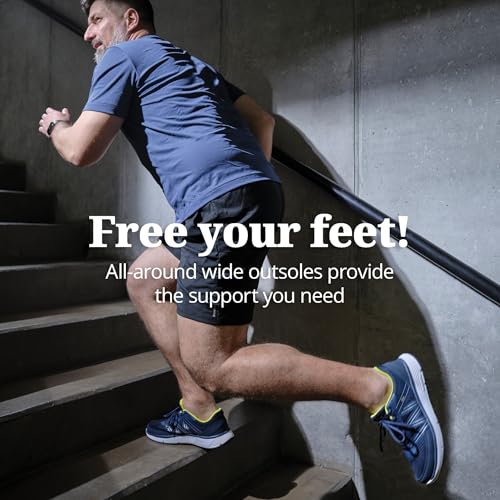Image of diawin Wide Shoes for Men - Wide Toe Box, Smooth Interior, Breathable Design, Extra Depth - Perfect for Hallux, Sensitive, Swollen, or Diabetic Feet, Lightweight Shoes