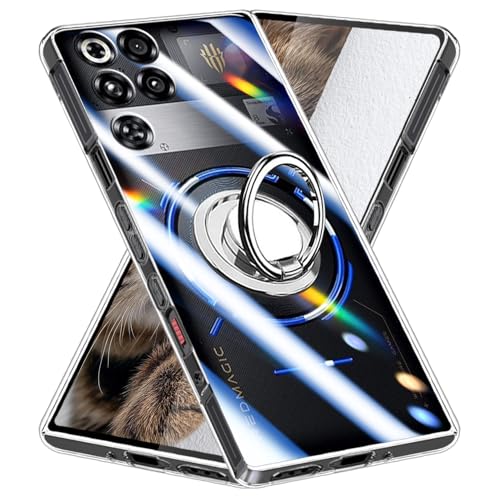 For REDMAGIC 11 Pro/11 Pro+ �p �P�[�X �N���A �����O�t�� TPU ���b�h�}�W�b�N 11 pro/11 pro+ �J�o�[ ��p ���ϖh�~ �ϏՌ� ���^ �ԍڃz���_�[�Ή� ����~�� �����h�~