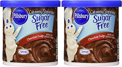 Pillsbury Creamy Supreme Sugar Free Chocolate Fudge Frosting 15 oz (Pack of 2)