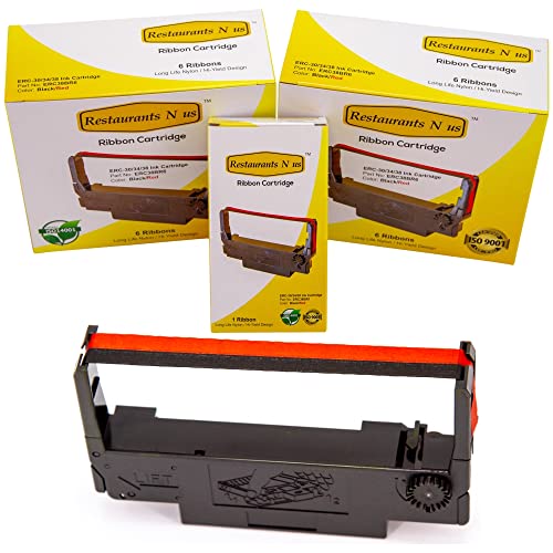 Cartucho de cinta ERC-38 Negro/Rojo para impresora Epson miniatura 1