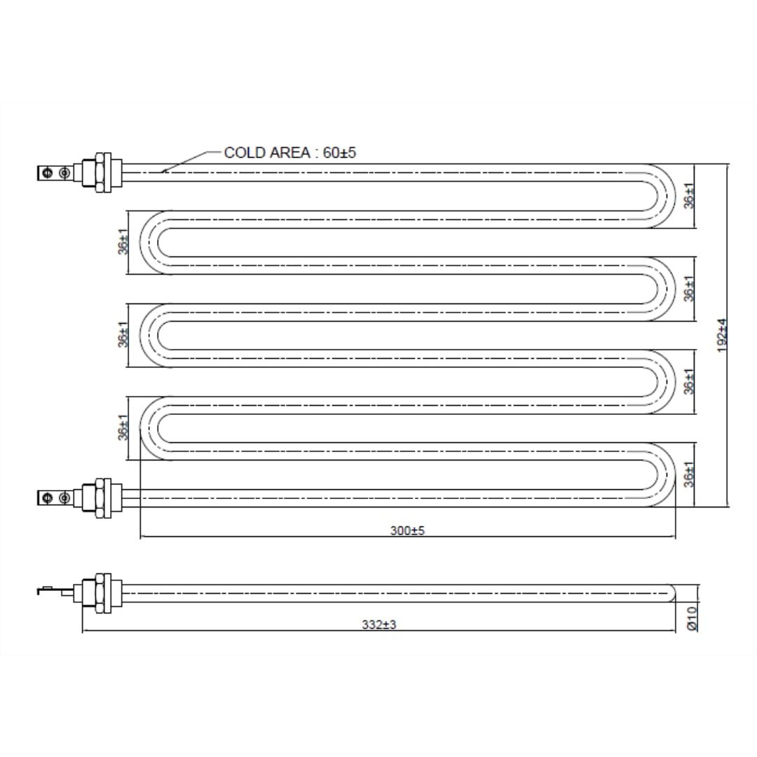 Franke - Resistenza per forno elettrico, 3500 W, 230 V, 10 mm
