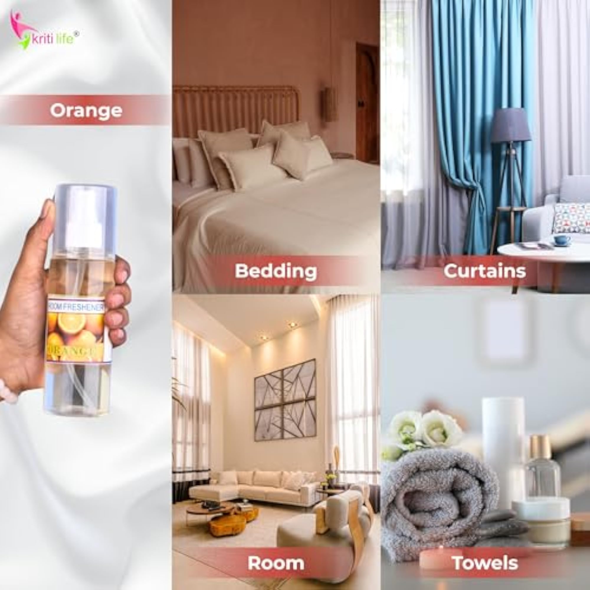 Orange Room Freshener Spray for Home