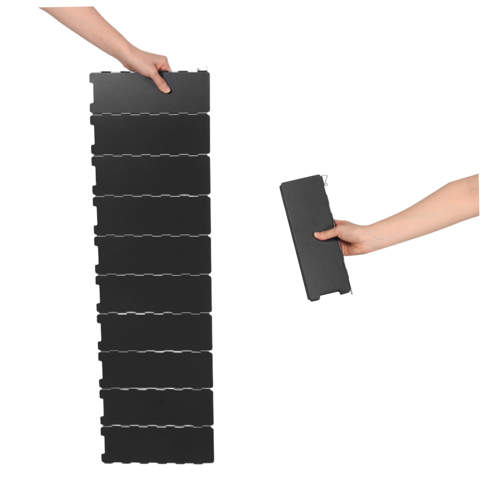 Artibetter 2 Juegos Paravientos Plegable de Hierro de Paneles para Hornillo