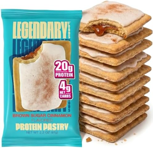 Legendary Foods 20g Protein Pastry Brown Sugar Cinnamon Low Carb Meal Bar