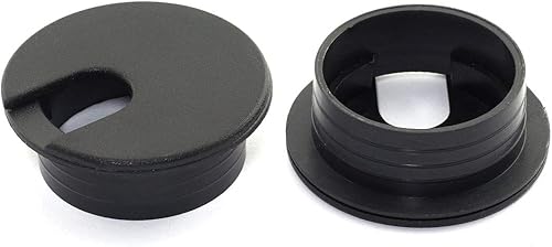 HJ Garden 2 piezas de cable de escritorio de 1-38 pulgadas para ojales de cable de escritorio para oficina, PC, organizador de cables, cubierta de