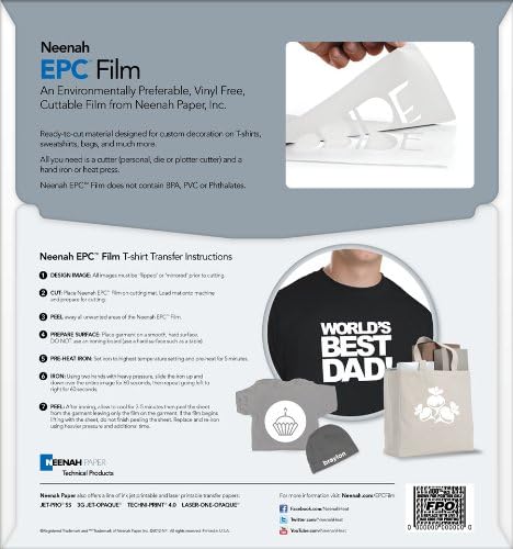 Neenah EPC Film 12-Inch-by-12-Inch, White, 10-Pack