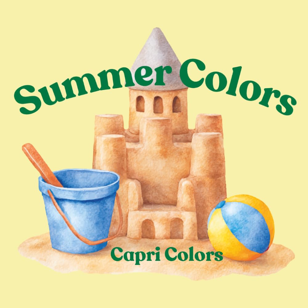 Summer Colors: Fun Summer Coloring Book for- Beach, Sunshine & Vacation- Themed Pages For Creative Screen-Free Activities