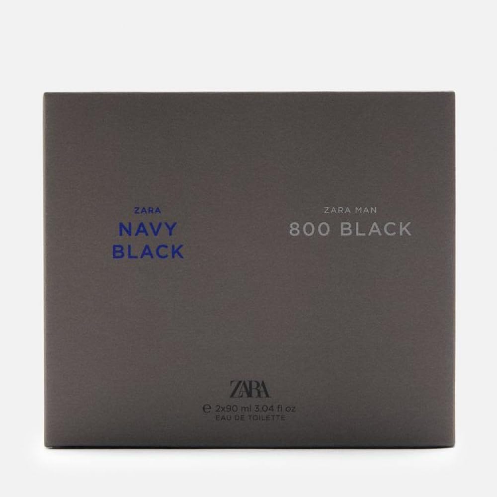 Amazon.com : Zara Man Navy Black + 800 Black Cologne Set for Men